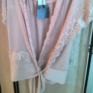 Lane Bryant Beaded Wrap Blouse (Plus Size 16)